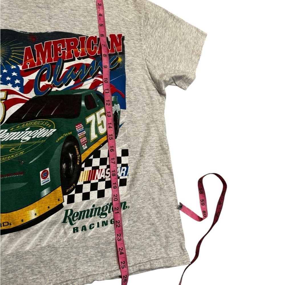 Vtg 1996 NASCAR American Classic Remington Racing All Over Print Large 2 sided - Picture 5 of 6